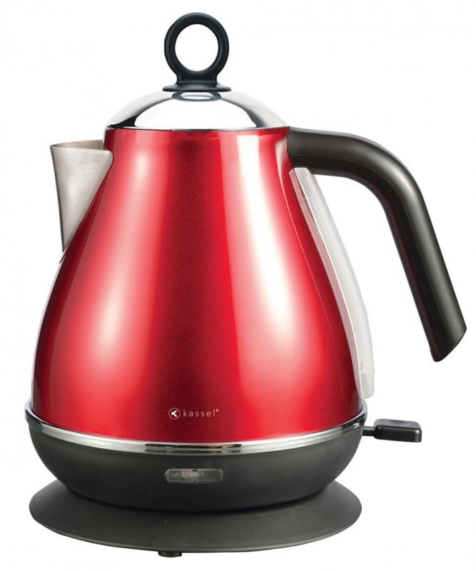 Bollitore elettrico Kassel 93224 da 1,7 l in acciaio inox, design ergonomico
