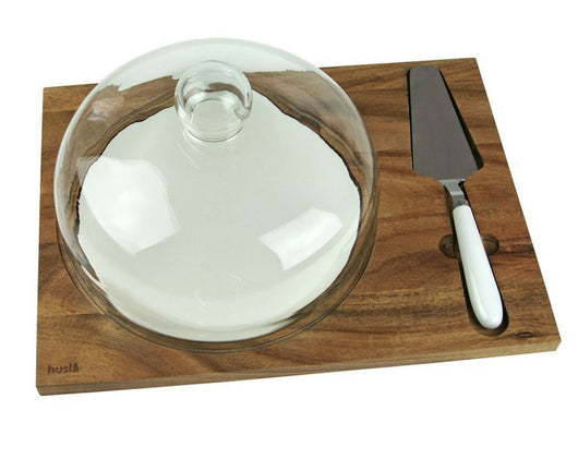 Husla 73976 Tagliere per formaggi e torte con coperchio e paralume