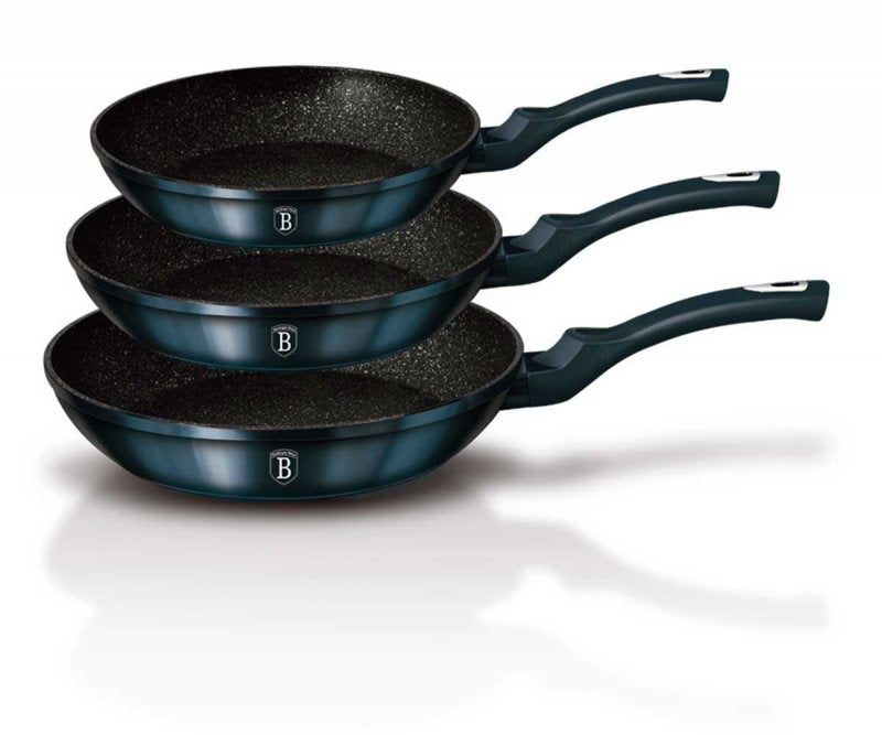 Berlinger haus BH-6177 Set di 3 padelle in granito - Pentole antiaderenti
