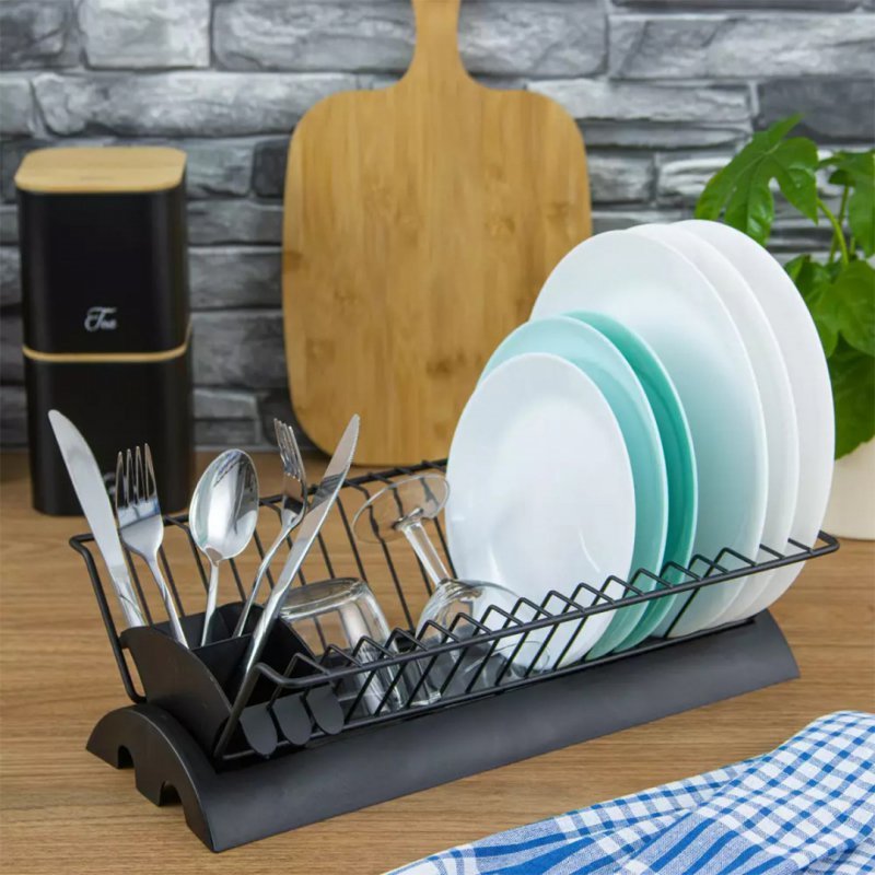 Kinghoff KH-1499 Scolapiatti compatto con portaposate