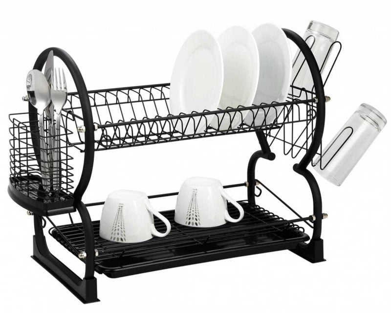 Scolapiatti Kinghoff KH-1500 con portaposate e vassoio