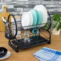 Scolapiatti Kinghoff KH-1500 con portaposate e vassoio