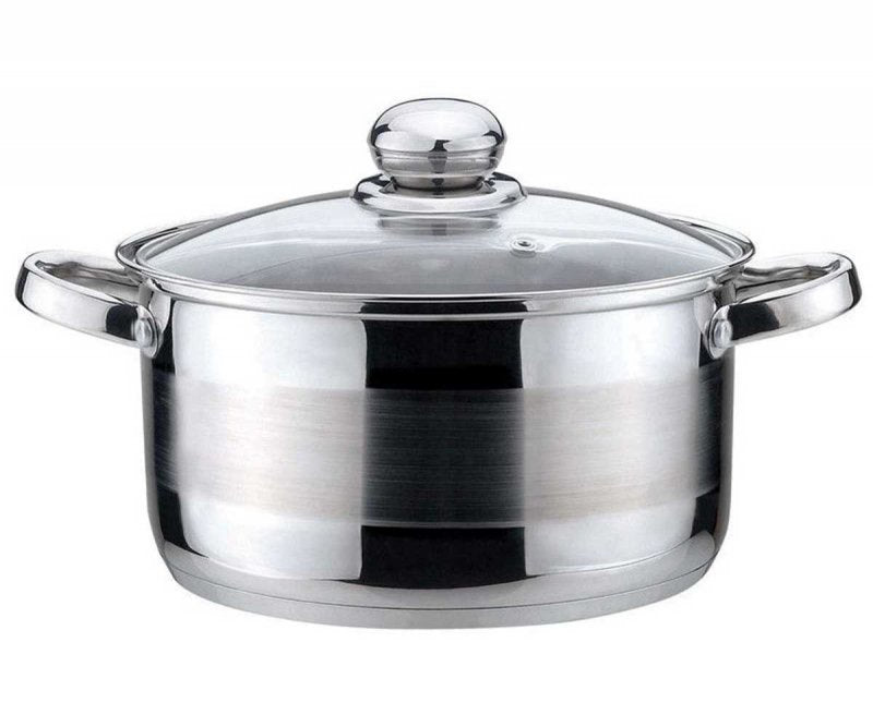 Kinghoff KH-4326 Pentola moderna in acciaio inox con coperchio in vetro 14 cm