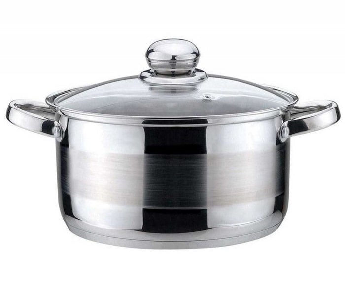 Kinghoff KH-4327 Pentola moderna in acciaio inox con coperchio in vetro 16 cm