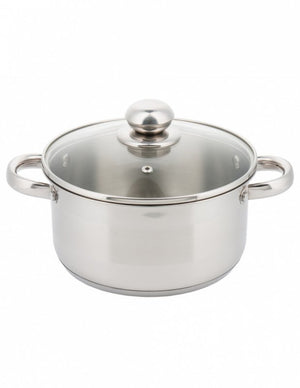 Kinghoff KH-4327 Pentola moderna in acciaio inox con coperchio in vetro 16 cm