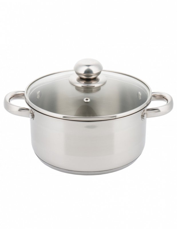 Kinghoff KH-4327 Pentola moderna in acciaio inox con coperchio in vetro 16 cm
