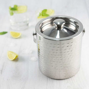 Secchiello per ghiaccio in acciaio inossidabile Kinghoff KH-1503 con coperchio e maniglia