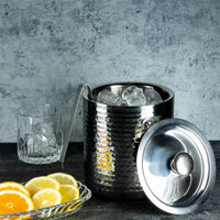 Secchiello per ghiaccio in acciaio inossidabile Kinghoff KH-1503 con coperchio e maniglia