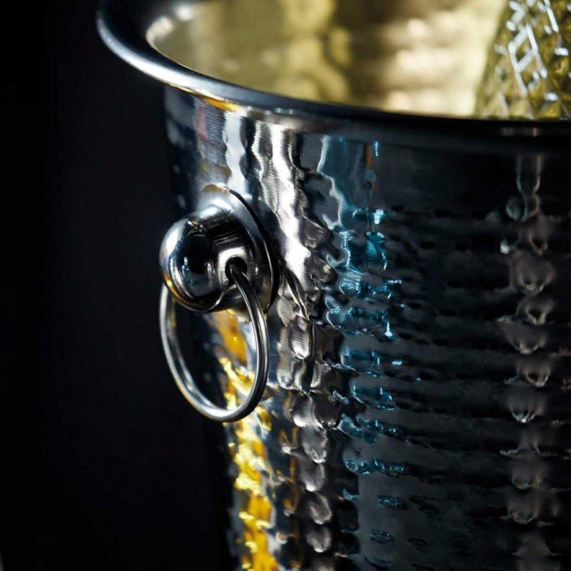 Secchiello per il ghiaccio in acciaio inossidabile Kinghoff KH-1505 per champagne e vodka