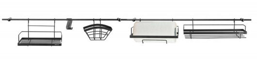 Kinghoff KH-1498 Set di 16 barre da cucina con portasciugamani e ganci