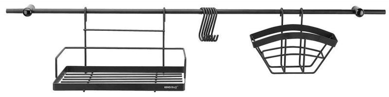 Kinghoff KH-1498 Set di 16 barre da cucina con portasciugamani e ganci