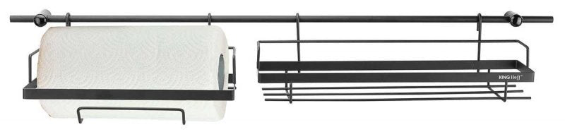 Kinghoff KH-1498 Set di 16 barre da cucina con portasciugamani e ganci