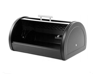 Klausberg KB-7454 Moderno portapane in metallo con coperchio a diamante