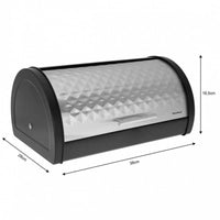 Klausberg KB-7454 Moderno portapane in metallo con coperchio a diamante