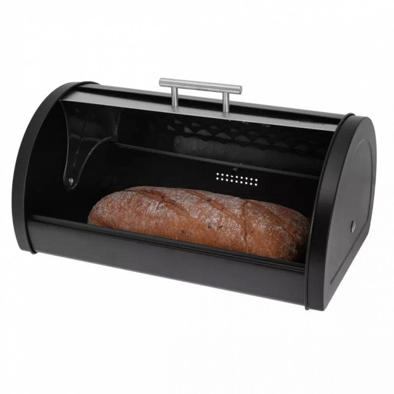 Klausberg KB-7454 Moderno portapane in metallo con coperchio a diamante