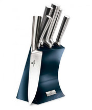 Berlinger haus BH-2452 Set di coltelli metallizzati color acquamarina con supporto
