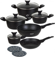 Set di pentole antiaderenti in granito resistente Klausberg KB-7244