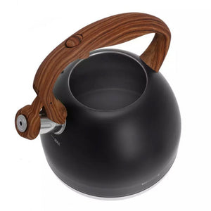 Klausberg KB-7450 Bollitore in acciaio inox con fischio da 3 litri per tutti i fornelli