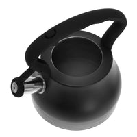 Klausberg KB-7448 Bollitore a fischio in acciaio inossidabile nero opaco da 2,7 l