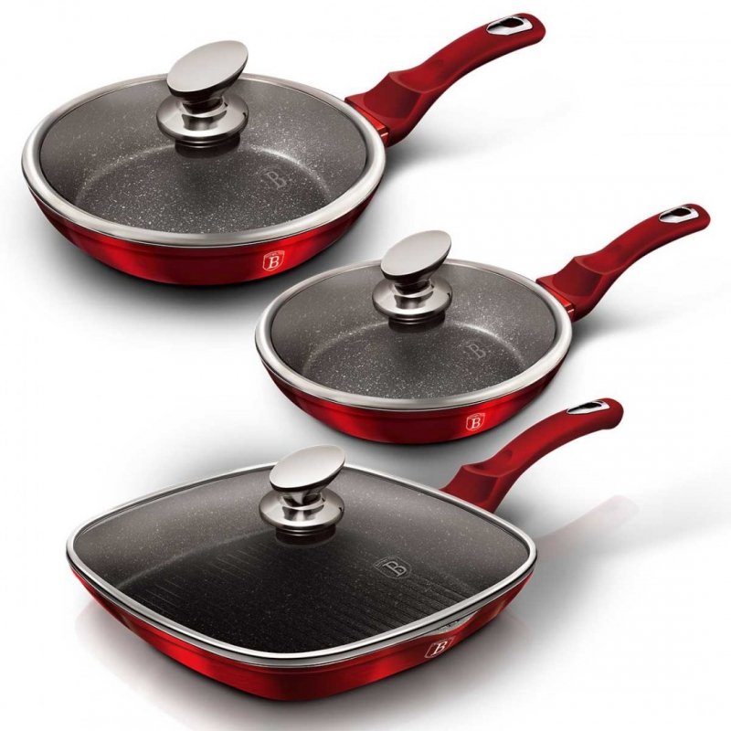 Berlinger haus BH-6189 Set di padelle in granito - Pentole di alta qualità