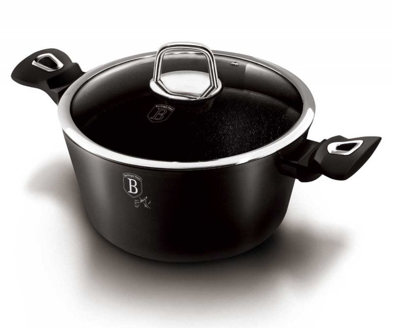 Berlinger Haus BH-1851 Pentola in granito da 20 cm con coperchio - Pentole Royal nere