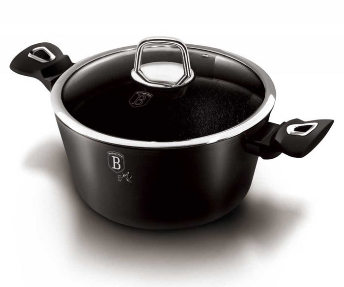 Berlinger Haus BH-1851 Pentola in granito da 20 cm con coperchio - Pentole Royal nere