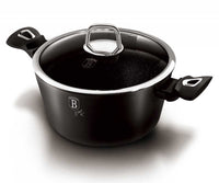Berlinger haus BH-1852 Pentola in granito da 24 cm con coperchio - Pentole Royal nere
