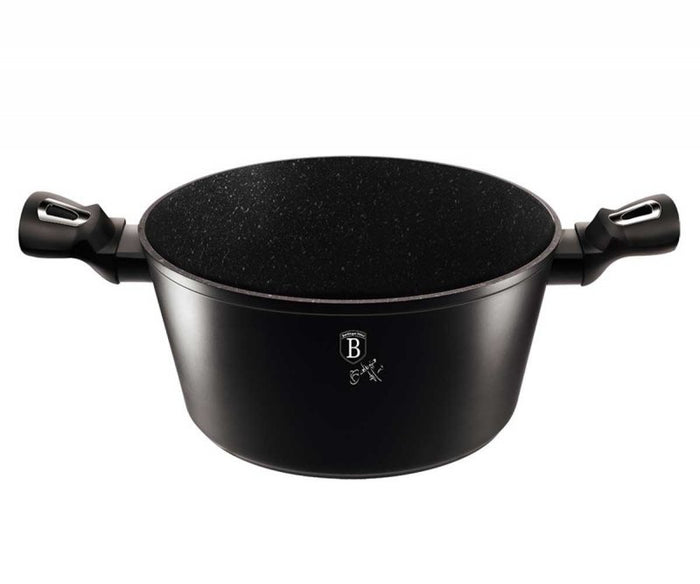 Berlinger haus BH-1852 Pentola in granito da 24 cm con coperchio - Pentole Royal nere