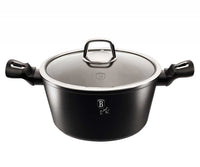 Berlinger haus BH-1852 Pentola in granito da 24 cm con coperchio - Pentole Royal nere