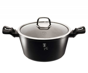 Berlinger haus BH-1852 Pentola in granito da 24 cm con coperchio - Pentole Royal nere