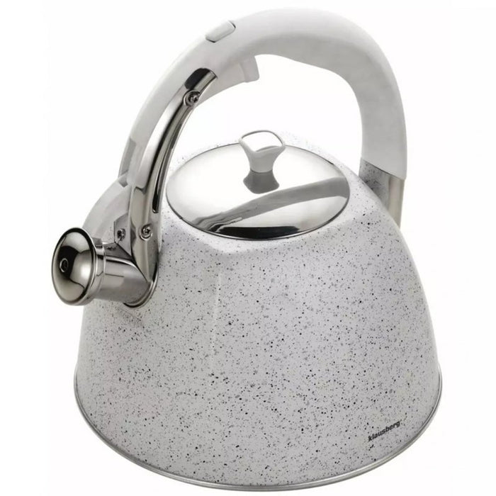 Klausberg KB-7261 Bollitore con fischio in acciaio inossidabile da 3 litri