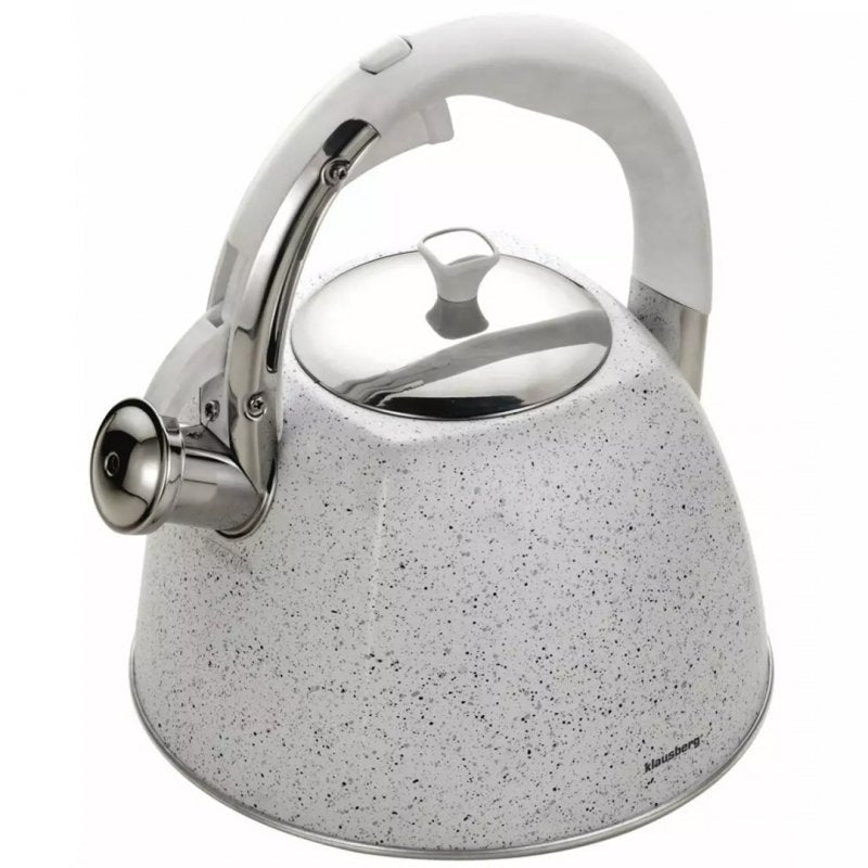 Klausberg KB-7261 Bollitore con fischio in acciaio inossidabile da 3 litri