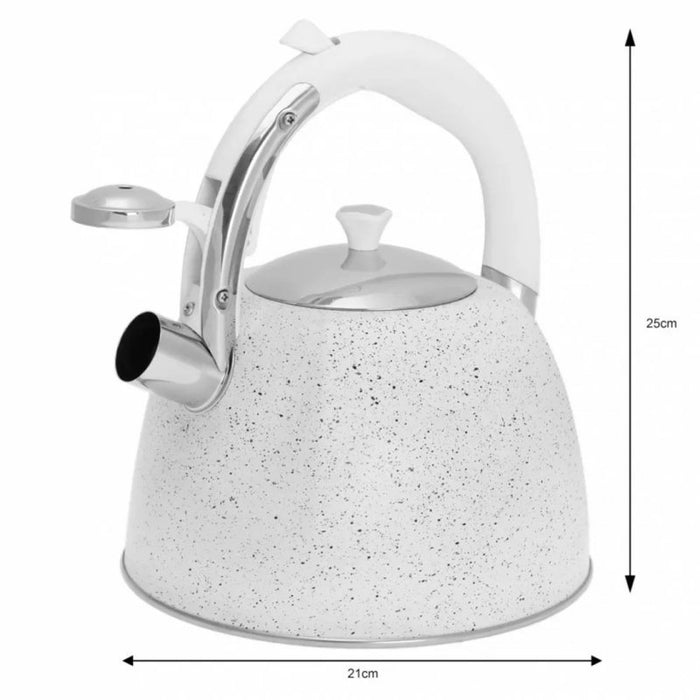 Klausberg KB-7261 Bollitore con fischio in acciaio inossidabile da 3 litri