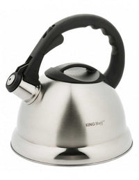 Kinghoff KH-3244 Bollitore in acciaio con fischietto da 3 litri