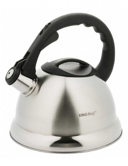 Kinghoff KH-3244 Bollitore in acciaio con fischietto da 3 litri