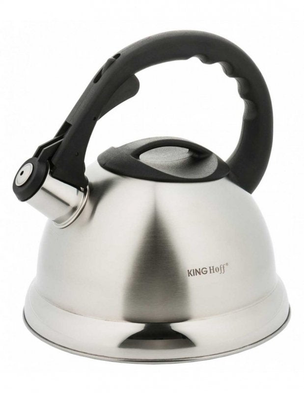 Kinghoff KH-3244 Bollitore in acciaio con fischietto da 3 litri
