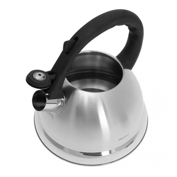 Kinghoff KH-3244 Bollitore in acciaio con fischietto da 3 litri