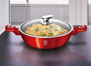 Berlinger haus BH-1263 Vaso rivestito in granito rosso metallizzato da 28 cm