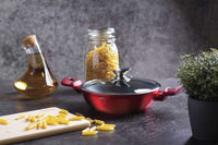 Berlinger haus BH-1263 Vaso rivestito in granito rosso metallizzato da 28 cm