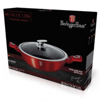 Berlinger haus BH-1263 Vaso rivestito in granito rosso metallizzato da 28 cm