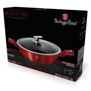 Berlinger haus BH-1263 Vaso rivestito in granito rosso metallizzato da 28 cm