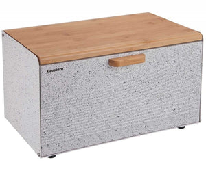 Klausberg KB-7466 Portapane bifacciale in acciaio e legno