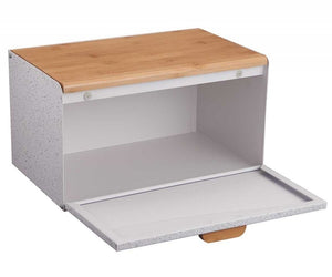 Klausberg KB-7466 Portapane bifacciale in acciaio e legno