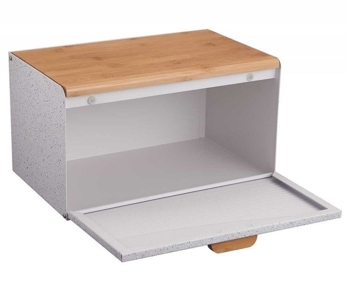 Klausberg KB-7466 Portapane bifacciale in acciaio e legno