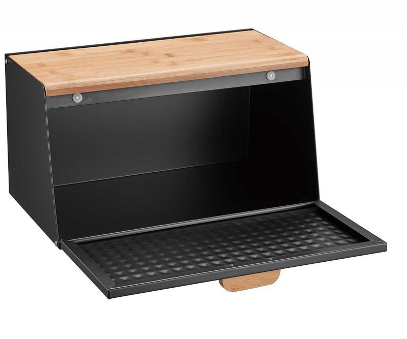 Klausberg KB-7467 Portapane bifacciale in acciaio e legno