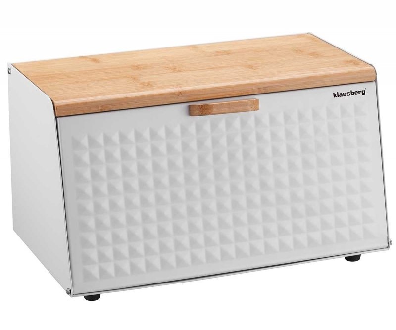 Klausberg KB-7468 Portapane bifacciale in acciaio e legno