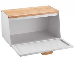 Klausberg KB-7468 Portapane bifacciale in acciaio e legno