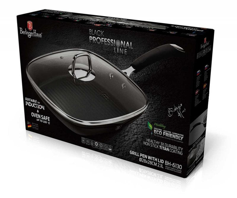 Berlinger haus BH-6130 Padella per griglia in granito - Pentole antiaderenti