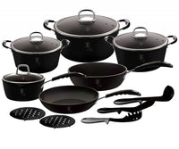 Berlinger haus BH-6129 Set di pentole in granito con manici Soft Touch