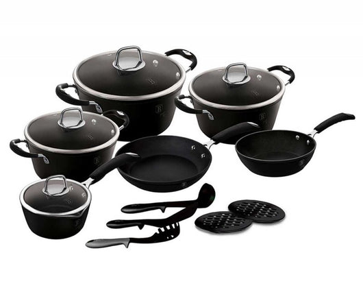 Berlinger haus BH-6129 Set di pentole in granito con manici Soft Touch